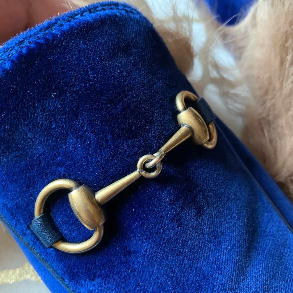 Gucci Princetown Velvet Mules - Picture 9 of 9